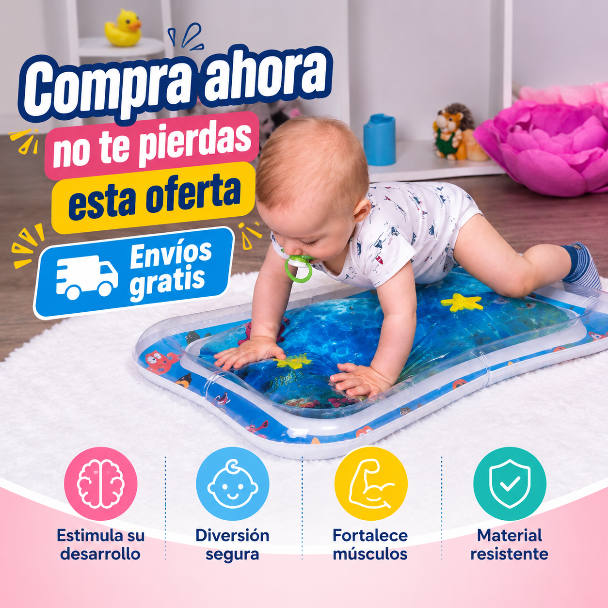 Alfombra Sensorial Para Bebes