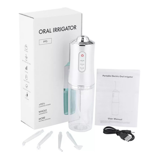 HydroClean Max™ -Limpiador Irrigador Dental Eléctrico a Presión