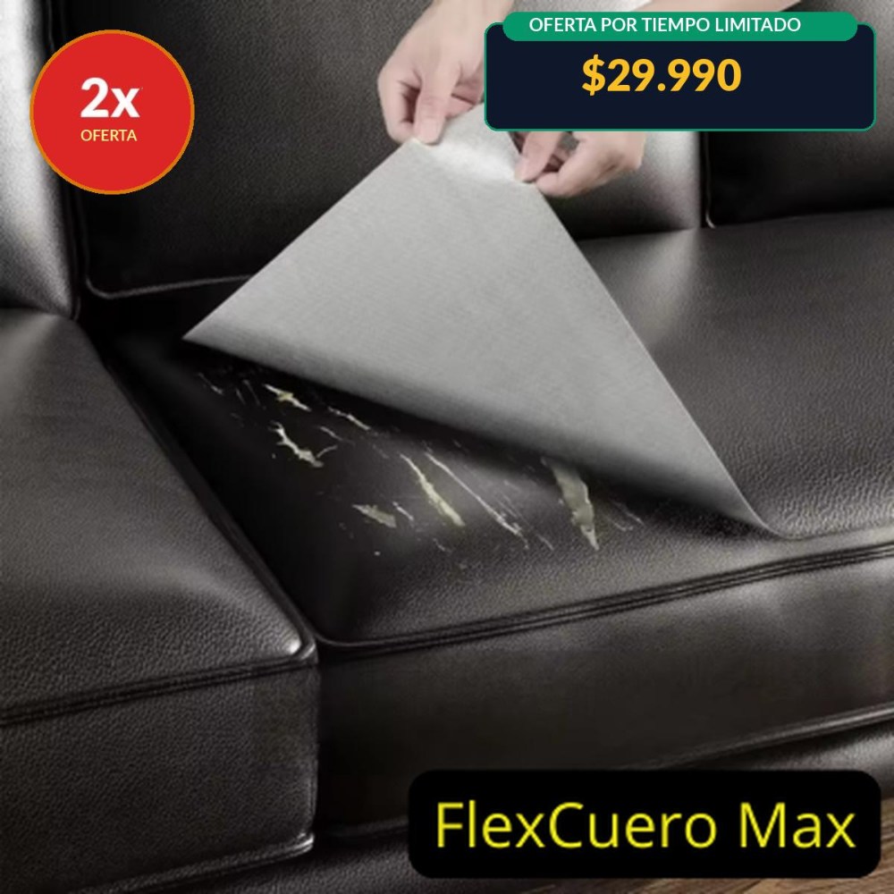 FlexCuero Max - Rollo Cuero Adhesivo de Reparación